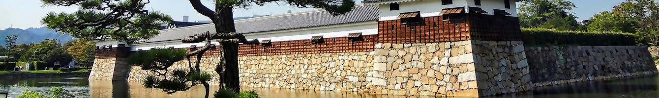 Historische japanische Architektur als Header der Übersicht Herrschaft, Häuser und Samurai